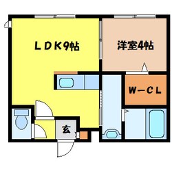 桑園駅 徒歩9分 4階の物件間取画像